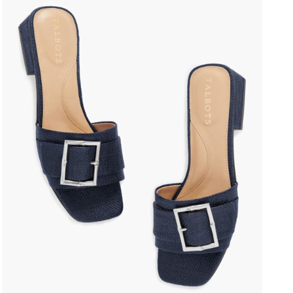 Talbots Viv Buckle Slide Sandals in Indigo Blue, size 8.5 - Picture 8 of 8